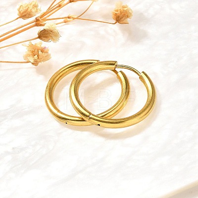 304 Stainless Steel Hoop Earrings for Women EJEW-M068-15C-G-1