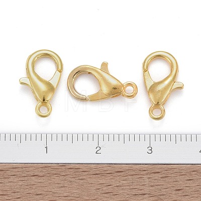 Zinc Alloy Jewelry Findings Golden Lobster Claw Clasps X-E105-G-1