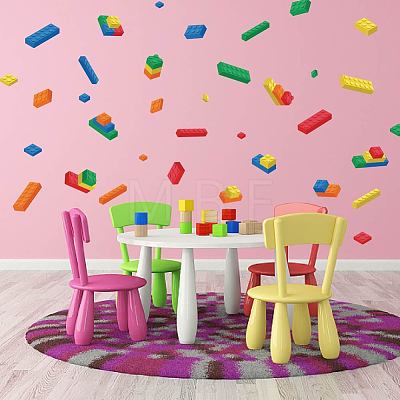 Translucent PVC Self Adhesive Wall Stickers STIC-WH0015-046-1