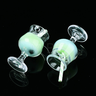Plastic Goblet Pendants X-CRES-S359-21-1