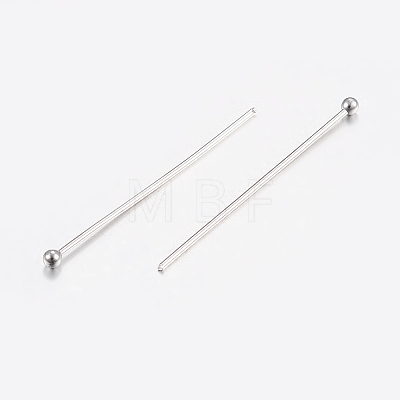 Tarnish Resistant 304 Stainless Steel Ball Head Pins X-STAS-K172-30P-05-1