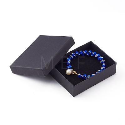 Natural Pearl Charm Bracelets BJEW-JB05963-01-1