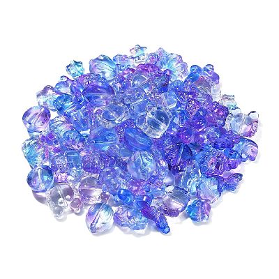 100Pcs 10 Styles Transparent Glass Beads GLAA-CJ0001-96-1