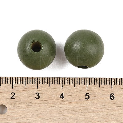 Wood European Beads WOOD-M014-01G-1