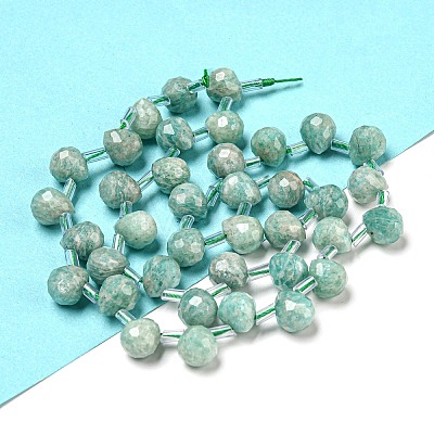 Natural Amazonite Beads Strands G-H297-B07-02-1