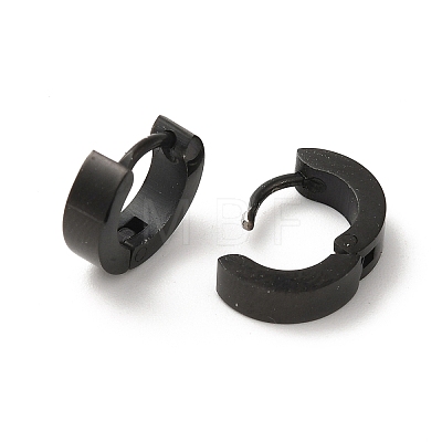 Polishing 304 Stainless Steel Hoop Earrings EJEW-P255-11EB-1