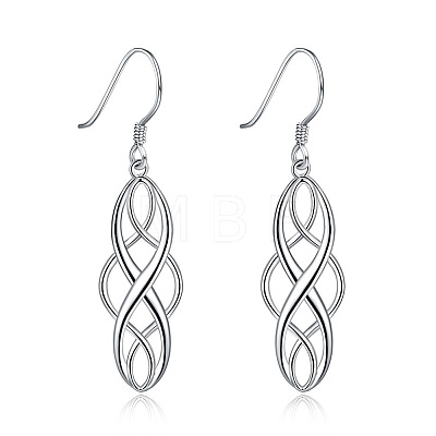 Brass Celtic Knot Dangle Earrings FS-WG354B2-01-1