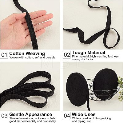 Cotton Cotton Twill Tape Ribbons LS-OCOR-WH0057-30A-02-1