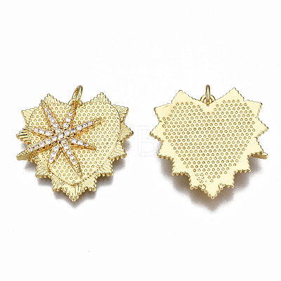 Brass Micro Pave Cubic Zirconia Pendants ZIRC-Q200-008-NF-1