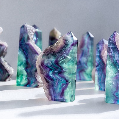 Natural Fluorite Display Decorations PW-WG36581-01-1