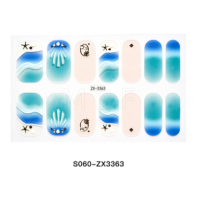 Full Cover Nombre Nail Stickers MRMJ-S060-ZX3363-1