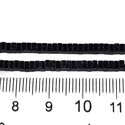 Synthetic Blue Goldstone Beads Strands G-N342-68-1