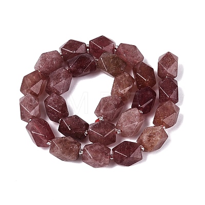 Natural Strawberry Quartz Beads Strands G-Q608-11H-1