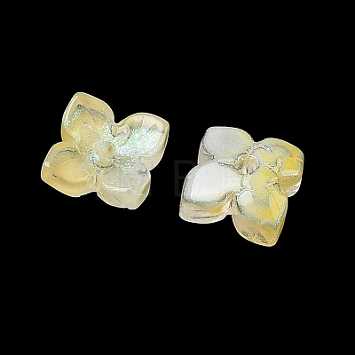 Dyed & Heated Glass Bead Caps GLAA-Z019-01F-1
