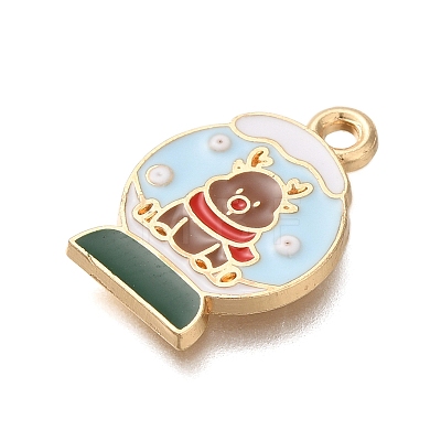 Christmas Theme Alloy Enamel Pendants FIND-M039-02E-1