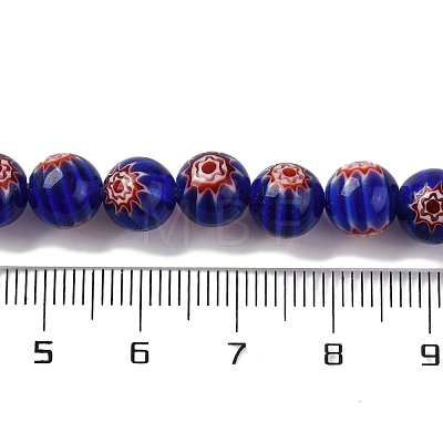 Handmade Millefiori Lampwork Beads Strands LAMP-G164-05G-1