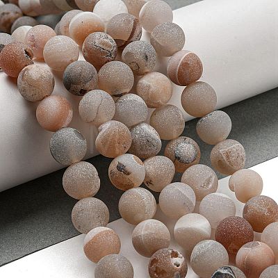 Natural Weathered Agate Beads Strands G-P538-A01-11-1