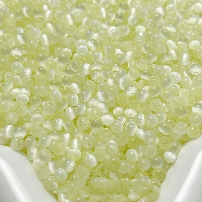 Imitation Cat Eye Glass Seed Beads LS-GLAA-U006-01C-1
