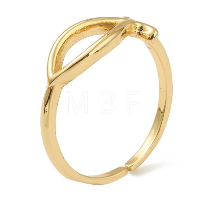 Brass Cuff Rings RJEW-L100-002G-1