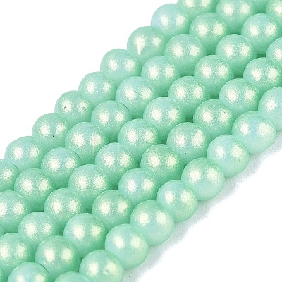 Baking Paint Glass Pearl Beads Strands LS-DGLA-ZX001-05B-08-1