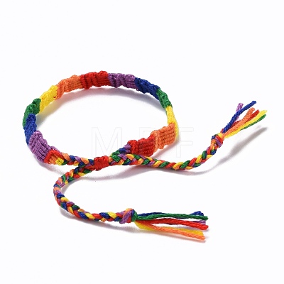 Rainbow Pride Bracelet BJEW-F419-10-1