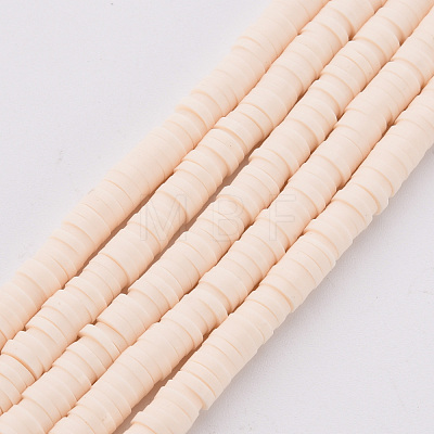 Handmade Polymer Clay Bead Strands CLAY-T002-4mm-76-1