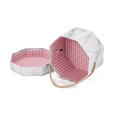 Valentine's Day Marble Texture Pattern Paper Gift Boxes CON-C005-02B-01-1