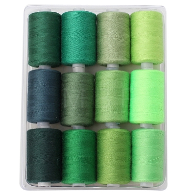 12 Colors Polyester Sewing Thread PW-WGD975A-16-1