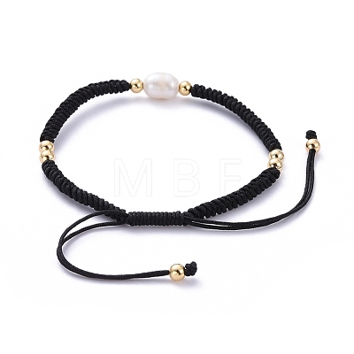 Adjustable Nylon Threads Braided Bead Bracelets BJEW-JB05259-01-1