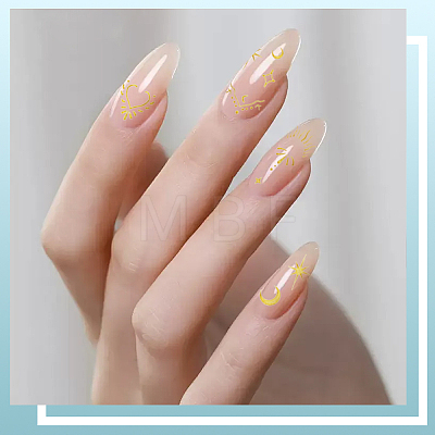 12Pcs 6 Styles Nail Art Stickers Decals FIND-SP0004-60-1