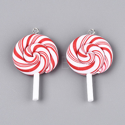 Handmade Polymer Clay Pendants CLAY-N013-30B-01-1