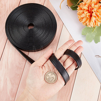 Flat PU Imitation Leather Cord LC-WH0006-05D-02-1