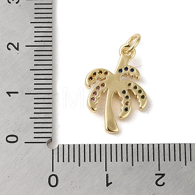 Brass Micro Pave Cubic Zirconia Pendants KK-M283-14A-02-1