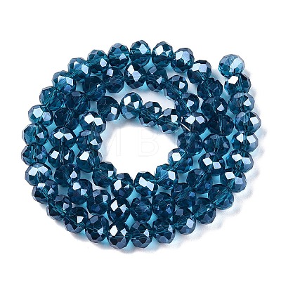 Electroplate Glass Beads Strands EGLA-A044-T8mm-A27-1