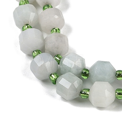 Natural Myanmar Jade Beads Strands G-O201B-120F-1