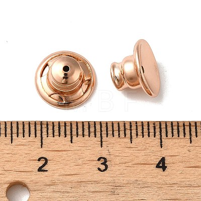 Rack Plating Brass Ear Nuts X-KK-G480-06RG-1