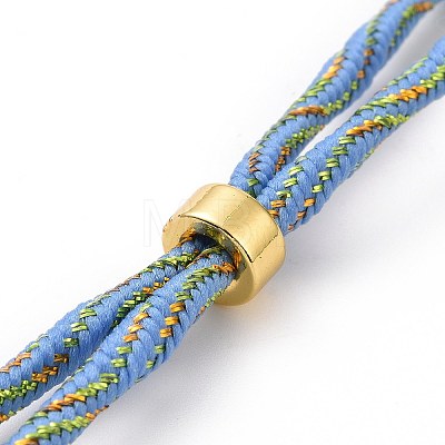 Nylon Cord Silder Bracelets MAK-C003-03G-19-1