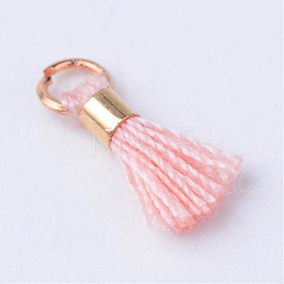 Polycotton(Polyester Cotton) Tassel Pendant Decorations OCOR-S102-11-1