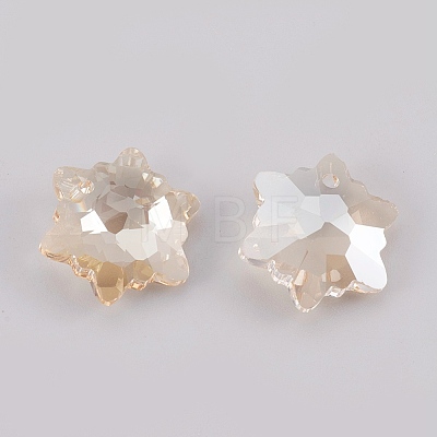 K9 Glass Rhinestone Pendants GLAA-F083-03B-1