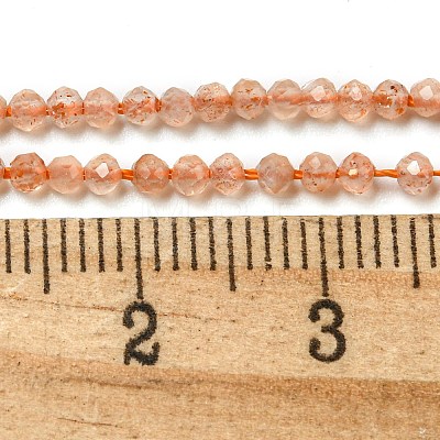 Natural Sunstone Beads Strands G-K182-2mm-13A-1