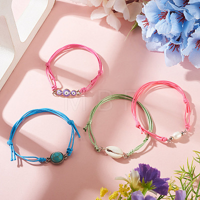 20Pcs Waxed Polyester Cord Bracelet Making AJEW-TAC00096-1