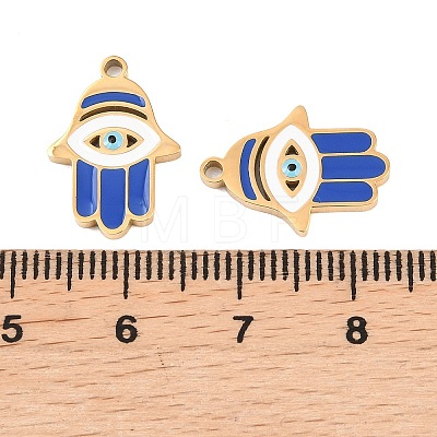 304 Stainless Steel Enamel Pendants STAS-Z190-09G-07-1