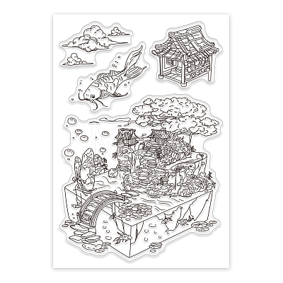 Custom Summer Theme PVC Plastic Clear Stamps DIY-WH0631-0111-1