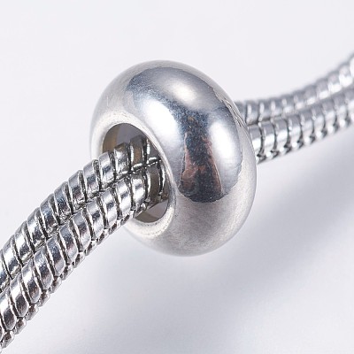 Adjustable 304 Stainless Steel Snake Chain Necklace Making STAS-E163-38P-1