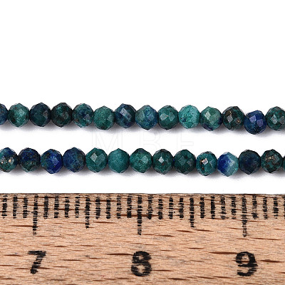 Natural Chrysocolla and Lapis Lazuli Beads Strands G-T143-15-1