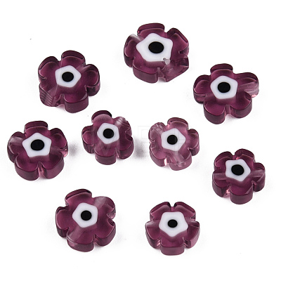 Handmade Evil Eye Lampwork Beads Strands LAMP-N029-018-01-1