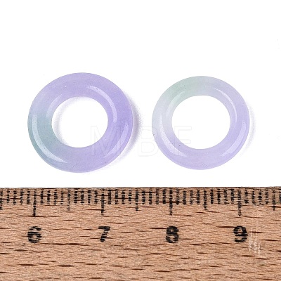 Dyed Natural White Jade Linking Rings G-Q601-43B-1