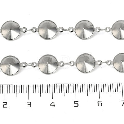 304 Stainless Steel Rhinestone Cup Chains CHS-K023-08A-P-1