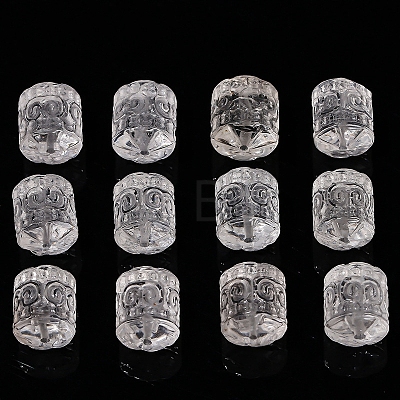 Natural Quartz Crystal Carved Beads PW-WG41041-01-1