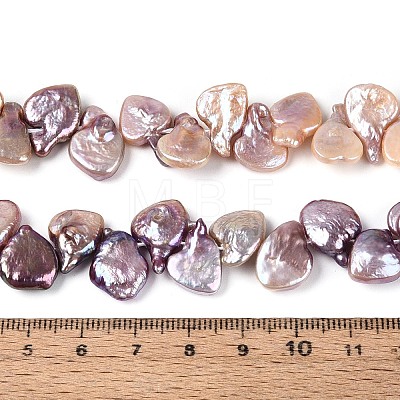 Natural Baroque Keshi Pearl Beads Strands PEAR-N020-P23-01B-1